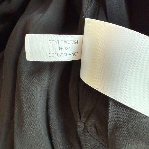 NWT J.Crew Tie-Neck Dress in Stewart Tartan Viscose Chiffon Black Red Green XS - Picture 10 of 15